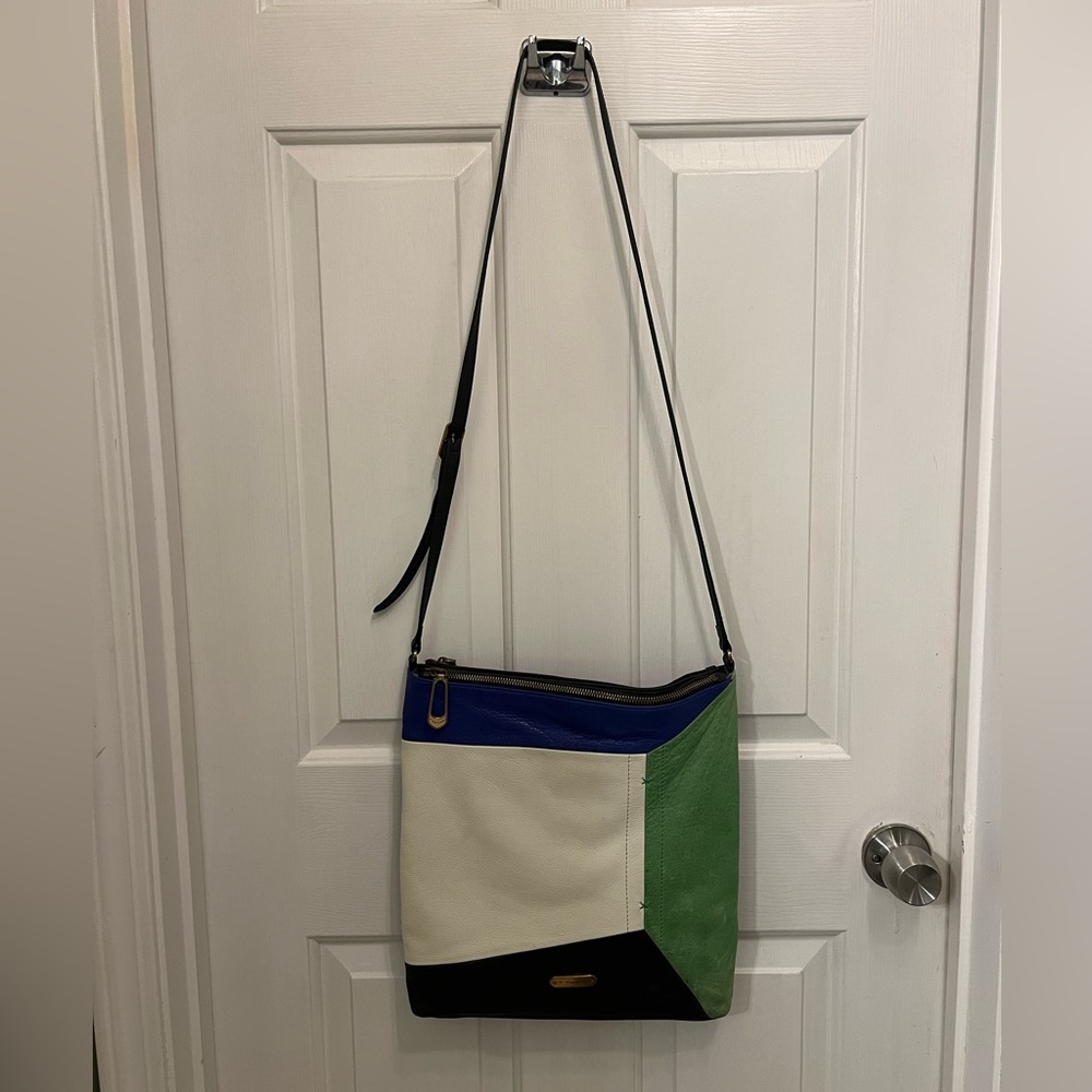 T Tahari Multi Colored Accent Crossbody Bag